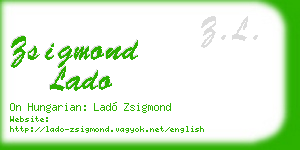 zsigmond lado business card
